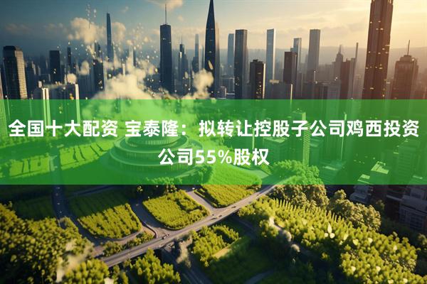 全国十大配资 宝泰隆：拟转让控股子公司鸡西投资公司55%股权